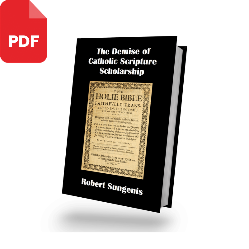 The Demise of Catholic Scripture Scholarship