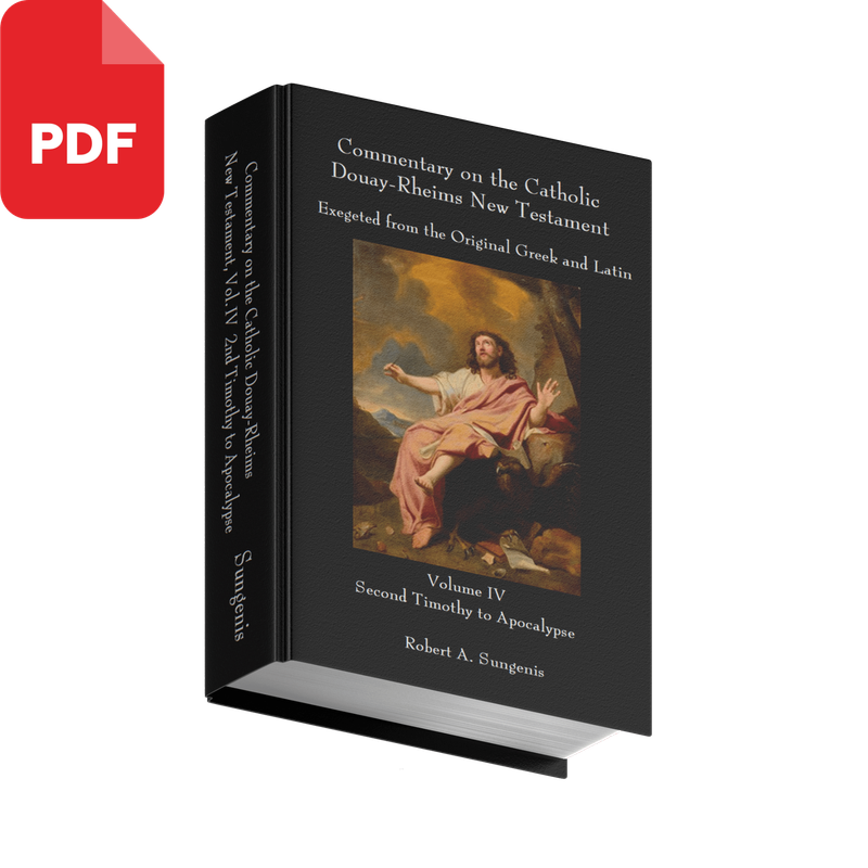 Commentary on the Catholic Douay-Rheims New Testament Exegeted from the Original Greek and Latin - Volume 4 - Second Timothy to Apocalypse