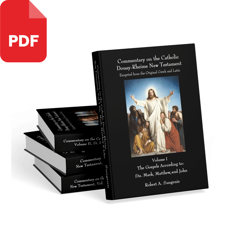 Commentary on the Catholic Douay-Rheims New Testament Exegeted from the Original Greek and Latin - All 4 Volumes