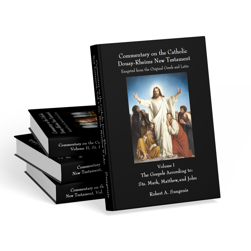 Commentary on the Catholic Douay-Rheims New Testament Exegeted from the Original Greek and Latin - All 4 Volumes